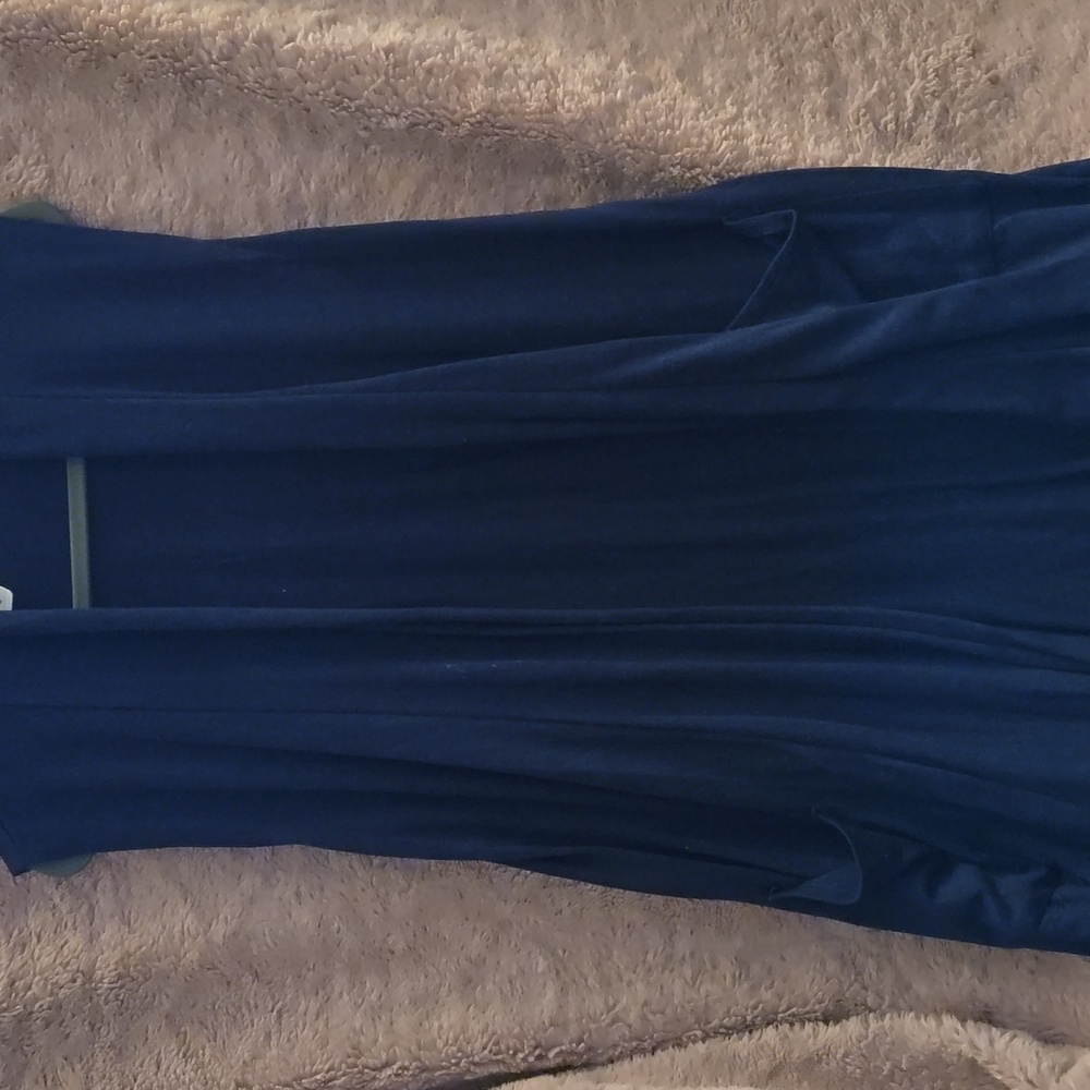 Navy blue throw